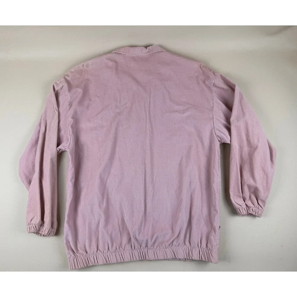 Blair 16 Corduroy Jacket Vintage Pink Cotton Blend Elastic Hem Pocket